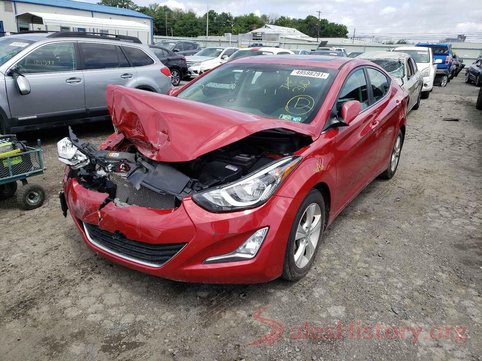 KMHDH4AE6GU534873 2016 HYUNDAI ELANTRA