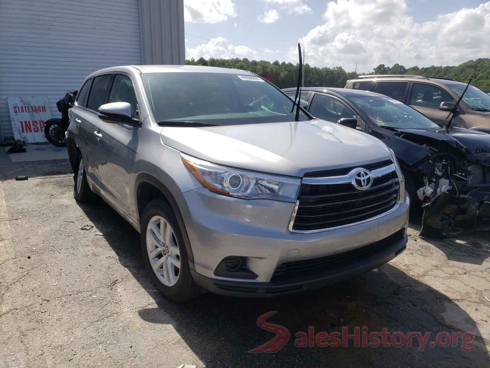 5TDZKRFH0GS139510 2016 TOYOTA HIGHLANDER