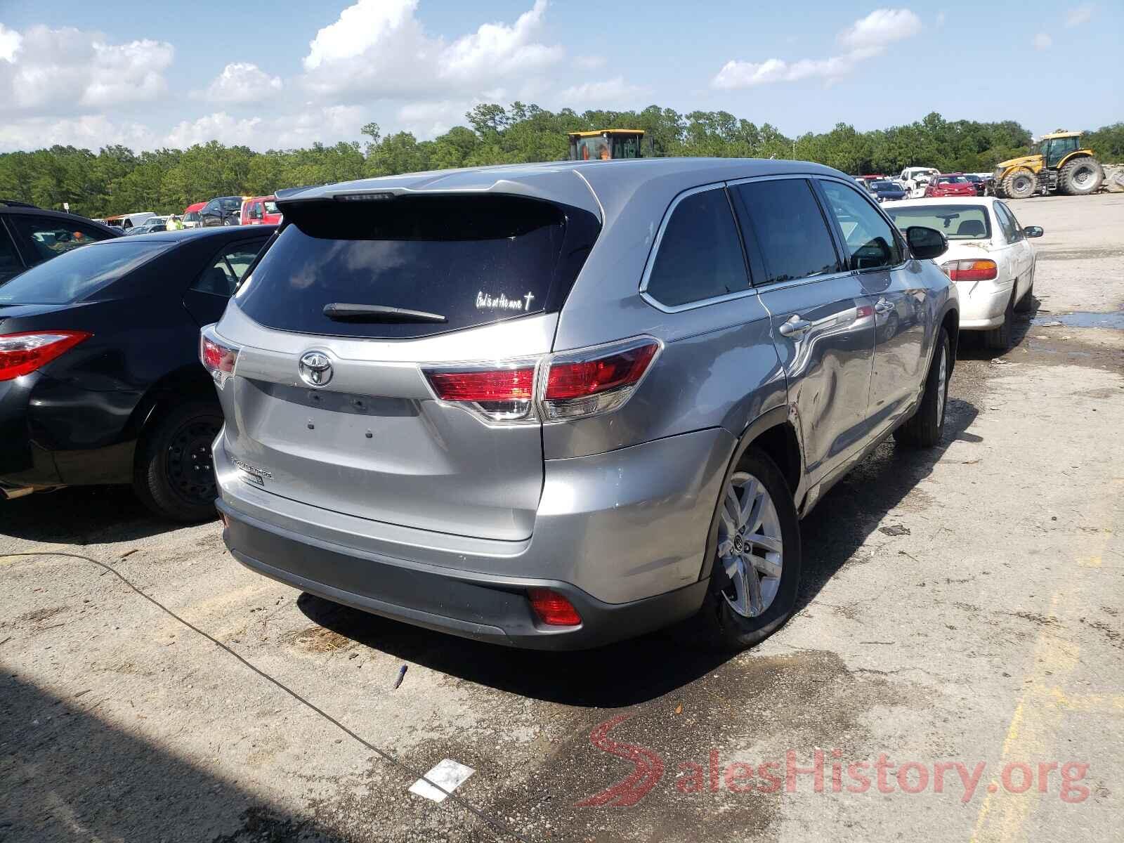 5TDZKRFH0GS139510 2016 TOYOTA HIGHLANDER