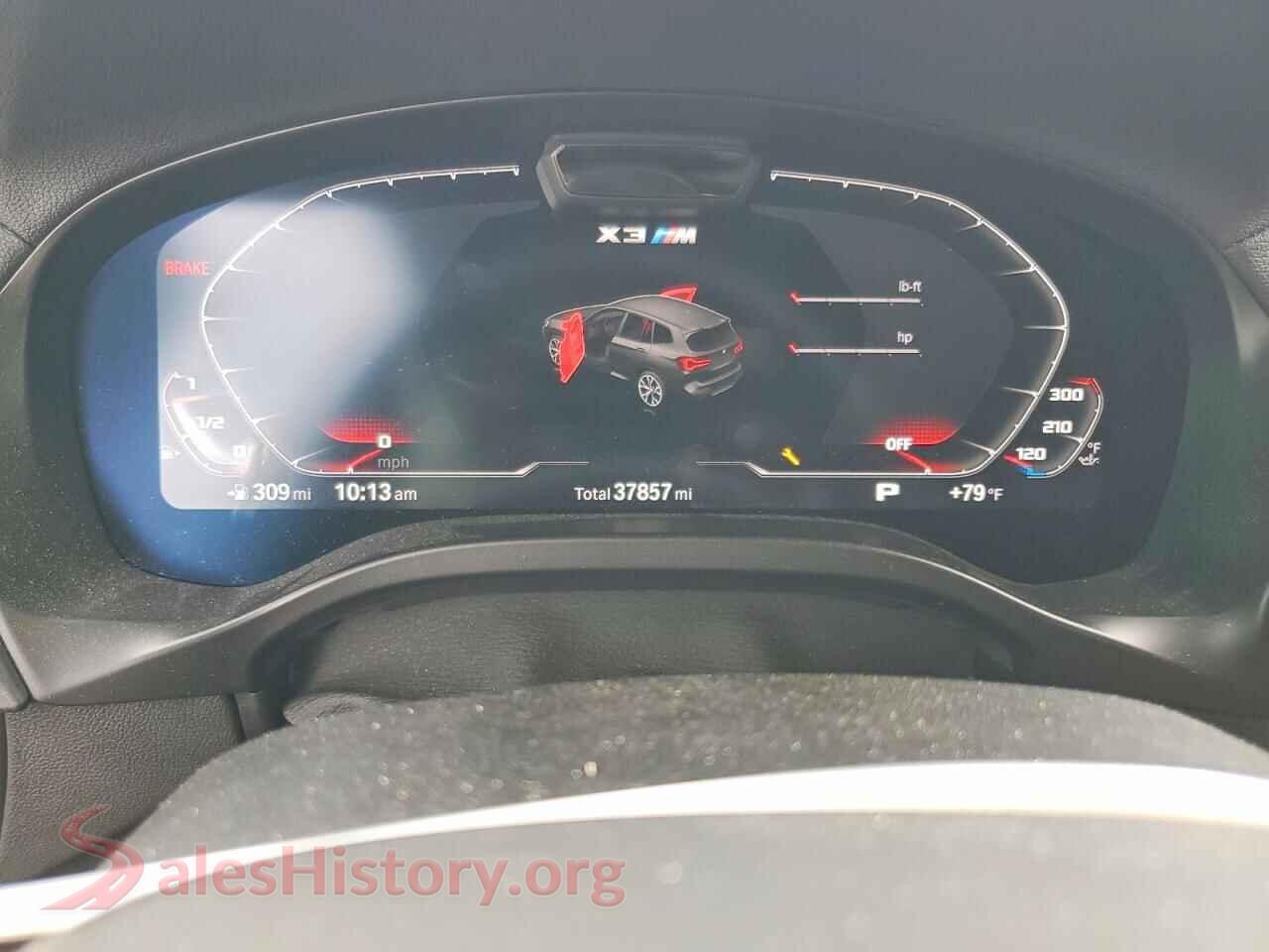 2022 BMW X3 VIN 5YM13EC06N9L04996, interior center console