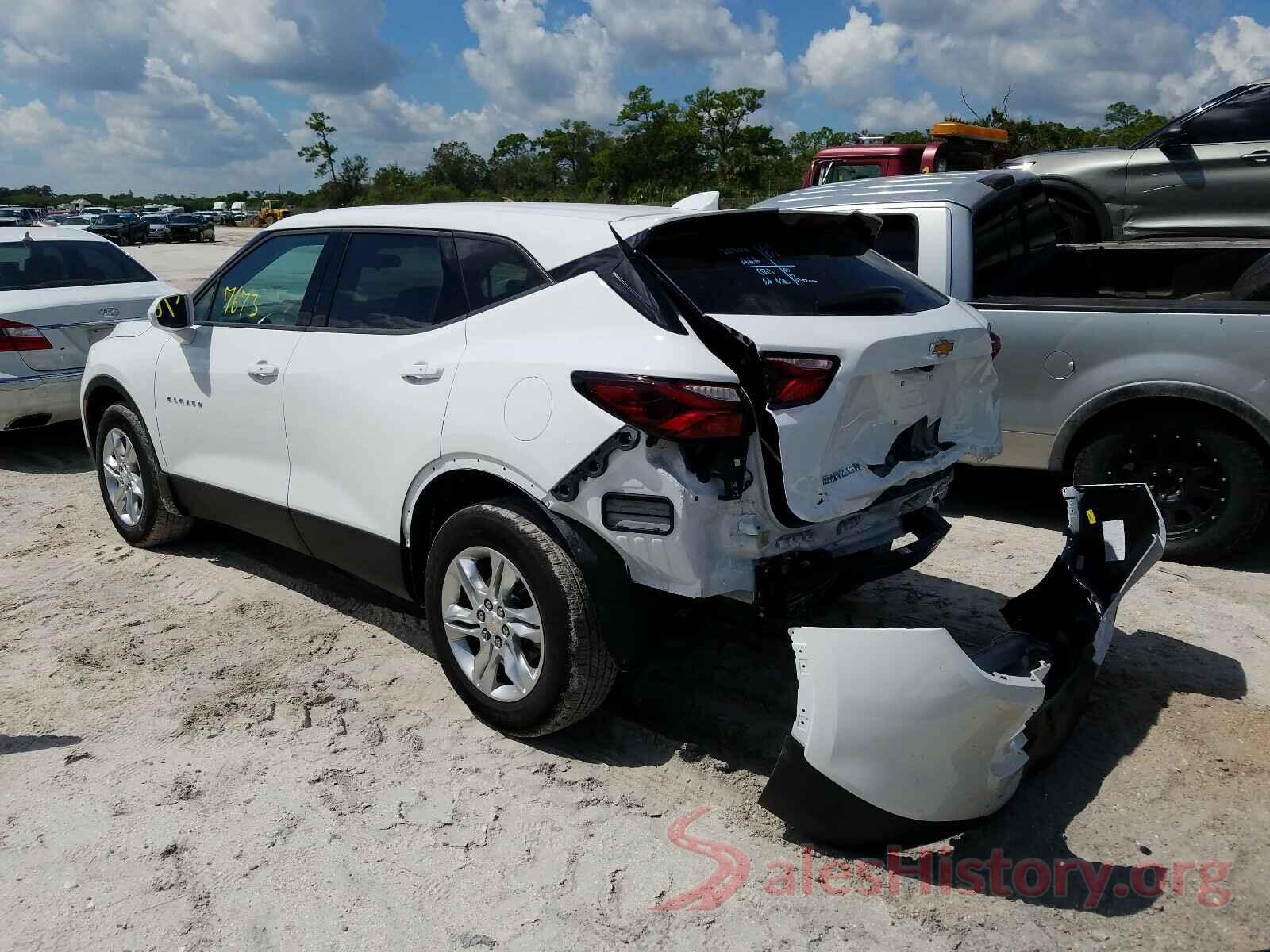 3GNKBCRS0LS549291 2020 CHEVROLET BLAZER 2LT