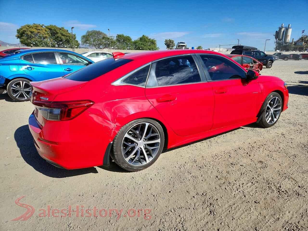 2022 HONDA CIVIC VIN 2HGFE1F99NH306853, right side view
