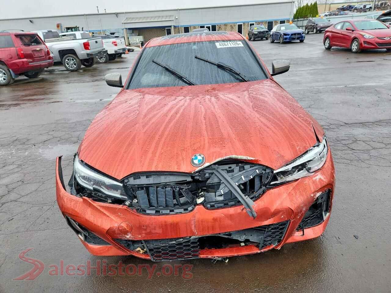 2021 BMW M3 VIN 3MW5U9J00M8B51684, rear view