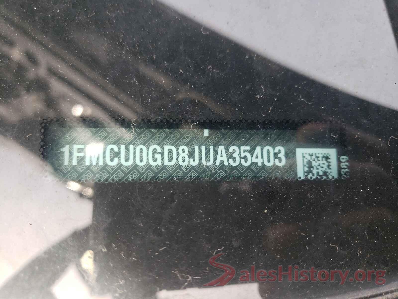 1FMCU0GD8JUA35403 2018 FORD ESCAPE