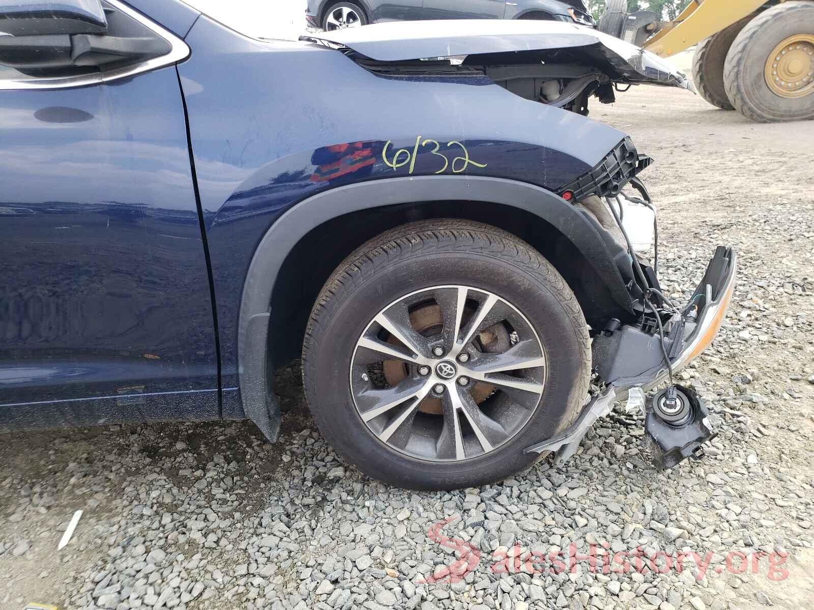 5TDJKRFHXGS308767 2016 TOYOTA HIGHLANDER