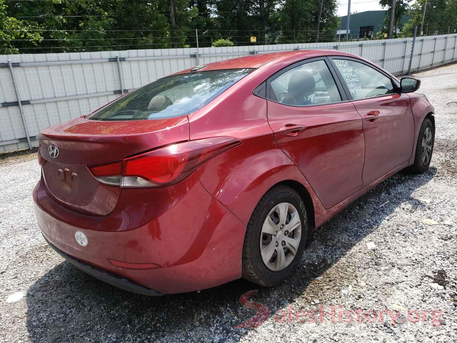 5NPDH4AE5GH669146 2016 HYUNDAI ELANTRA