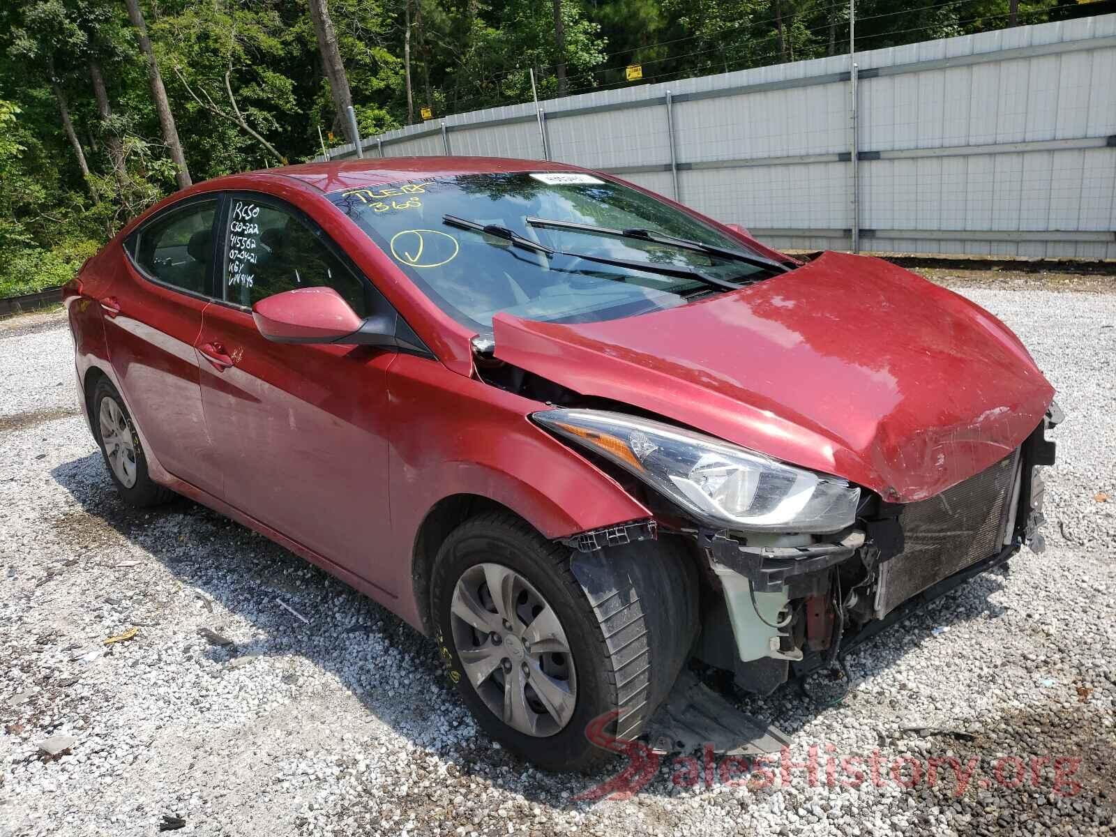 5NPDH4AE5GH669146 2016 HYUNDAI ELANTRA