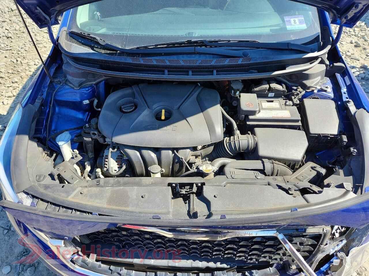 2017 KIA FORTE VIN 3KPFL4A84HE116642, VIN plate