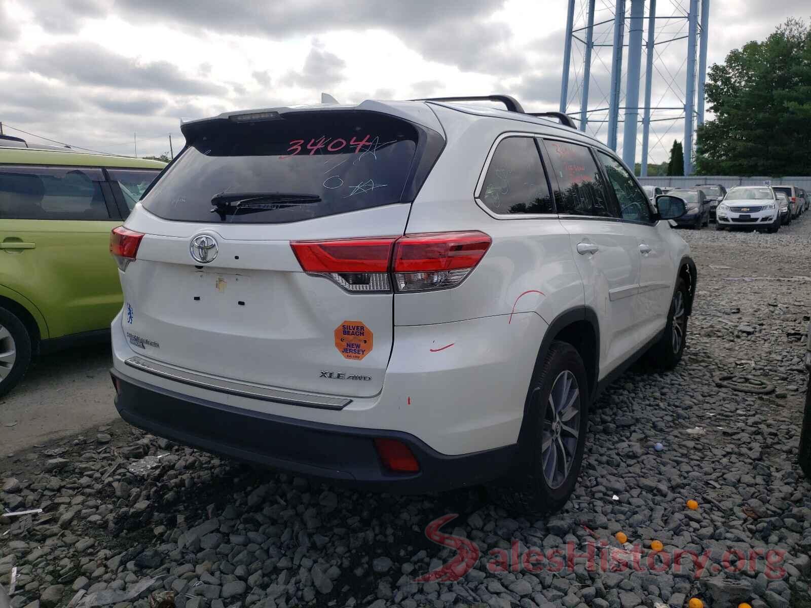 5TDJZRFH6KS613946 2019 TOYOTA HIGHLANDER