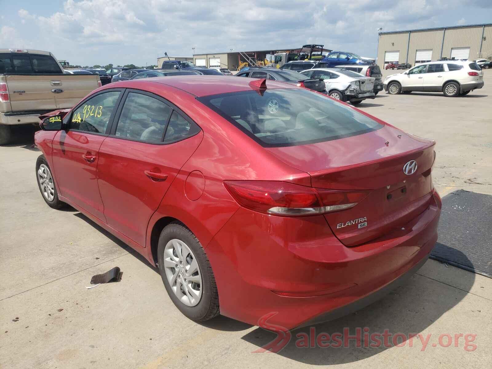 5NPD74LF0HH196475 2017 HYUNDAI ELANTRA