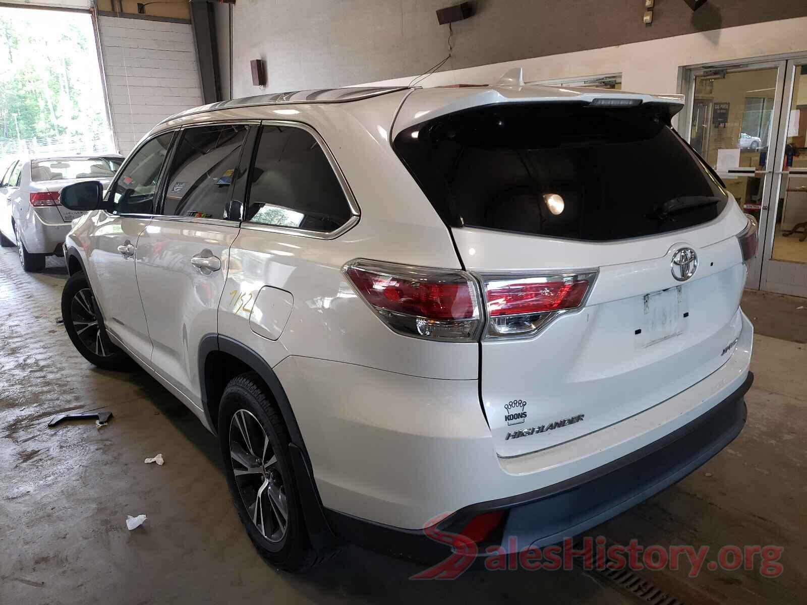 5TDJKRFH5GS259087 2016 TOYOTA HIGHLANDER