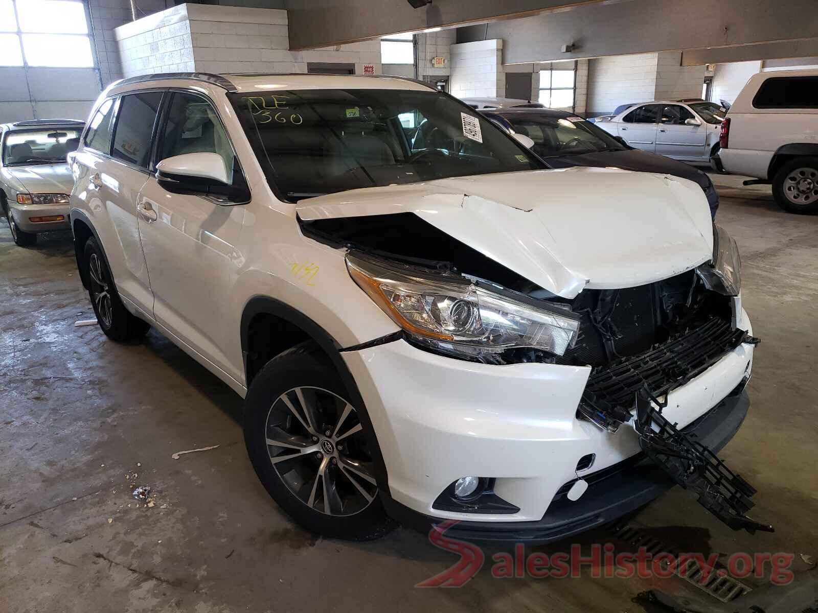 5TDJKRFH5GS259087 2016 TOYOTA HIGHLANDER