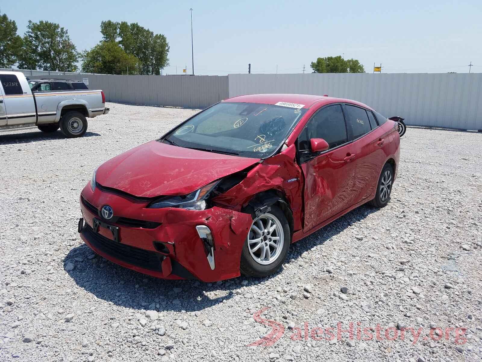 JTDL9RFU2L3016866 2020 TOYOTA PRIUS