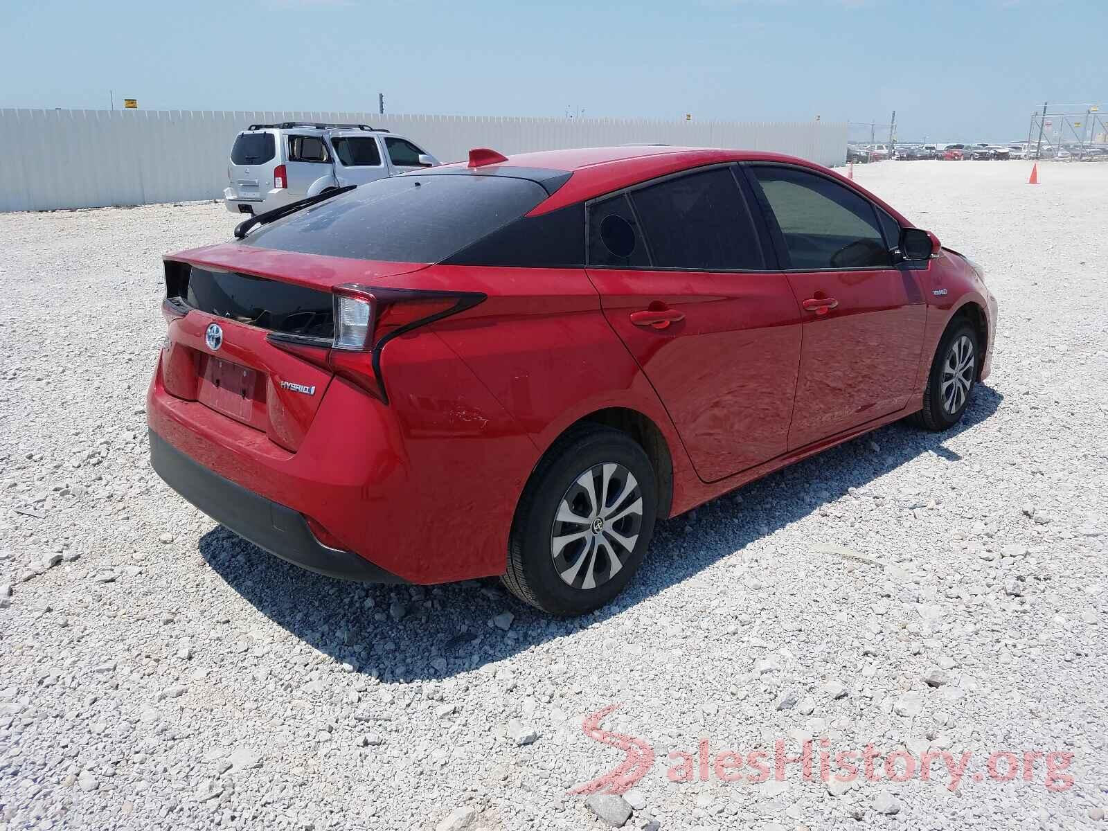 JTDL9RFU2L3016866 2020 TOYOTA PRIUS