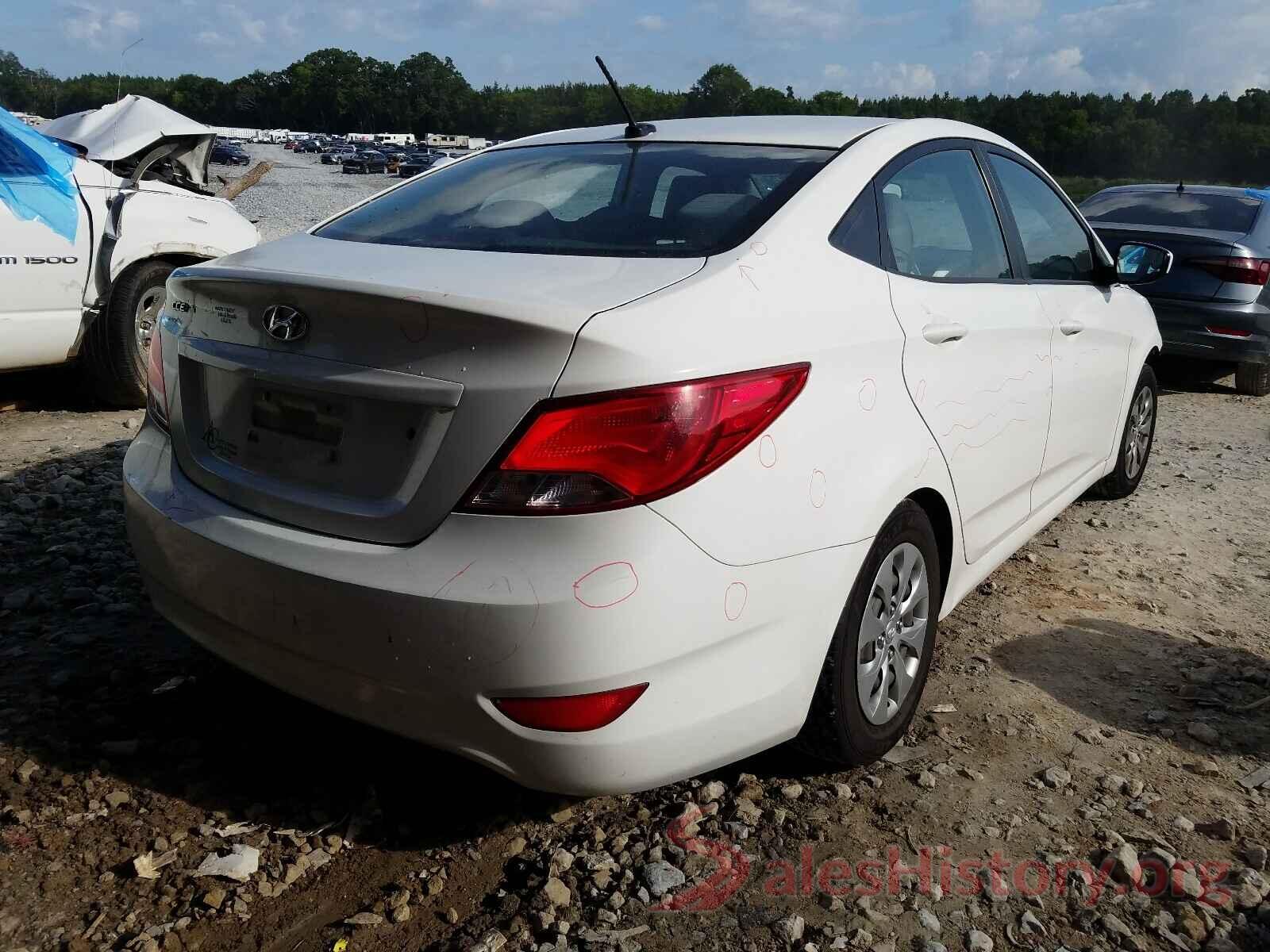 KMHCT4AEXGU140318 2016 HYUNDAI ACCENT