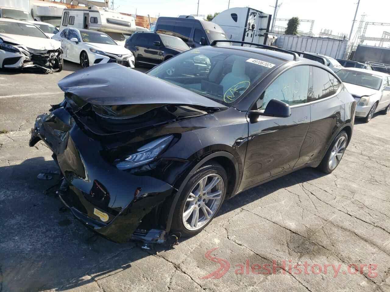 7SAYGAEE0NF312906 2022 TESLA MODEL Y