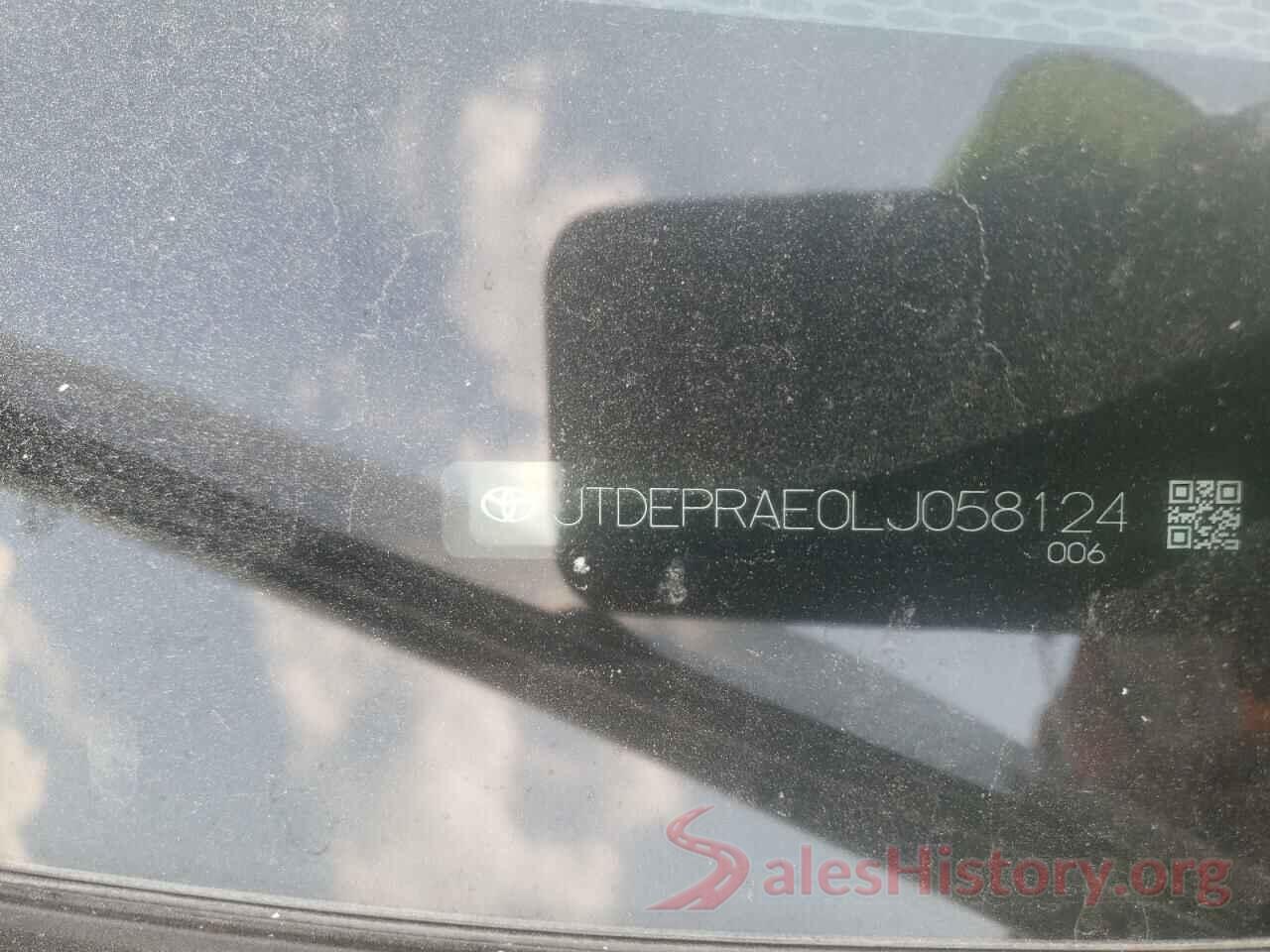 JTDEPRAE0LJ058124 2020 TOYOTA COROLLA