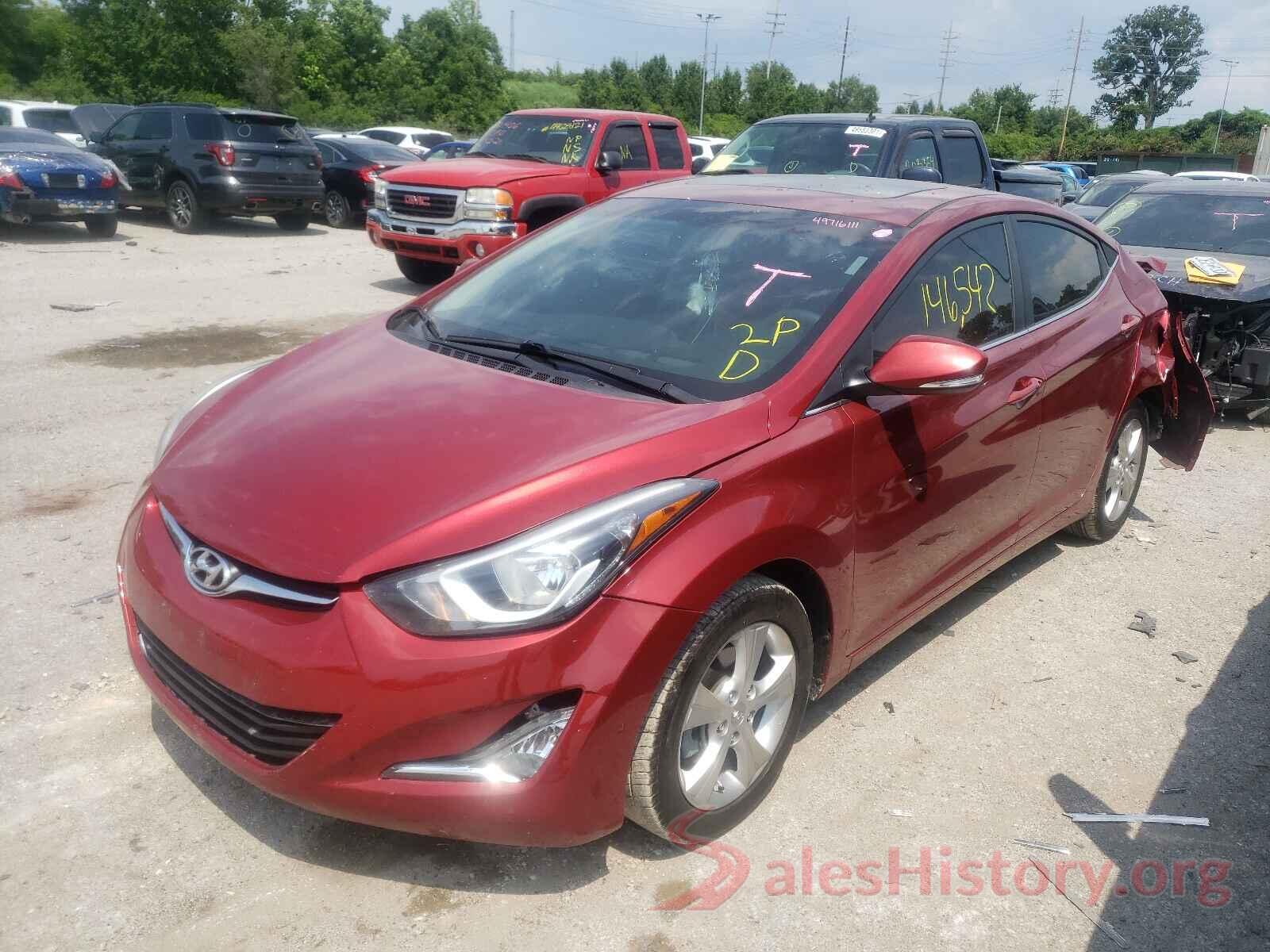 5NPDH4AE7GH780135 2016 HYUNDAI ELANTRA