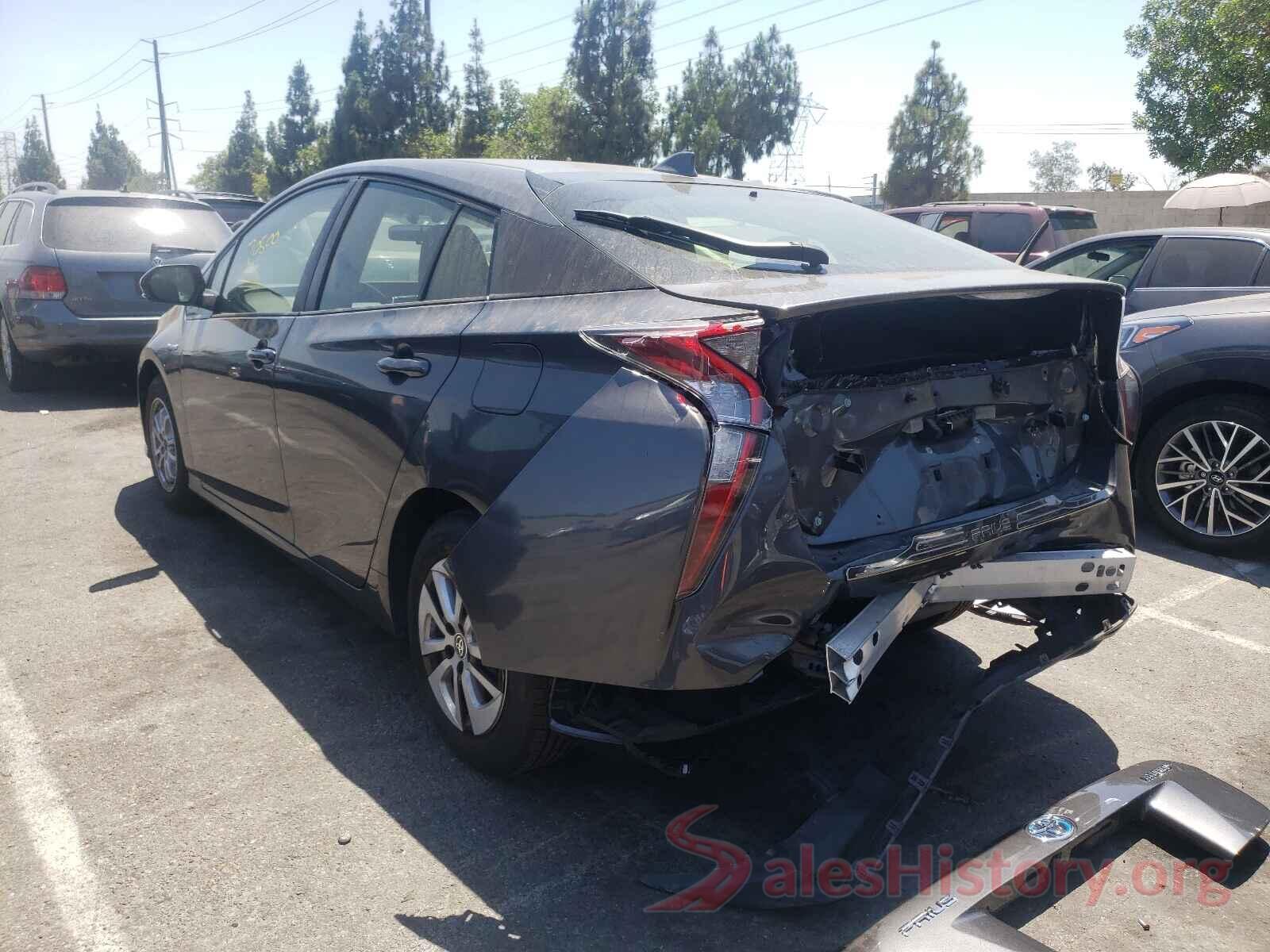 JTDKARFU7G3009307 2016 TOYOTA PRIUS