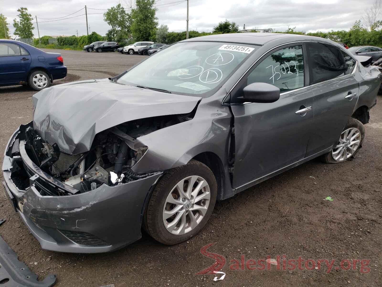 3N1AB7APXKY216629 2019 NISSAN SENTRA