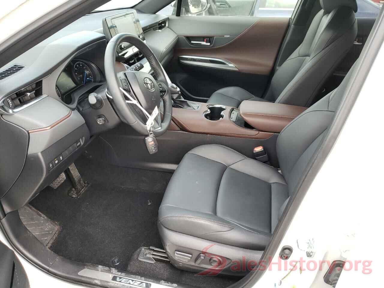 JTEAAAAH2NJ100285 2022 TOYOTA VENZA