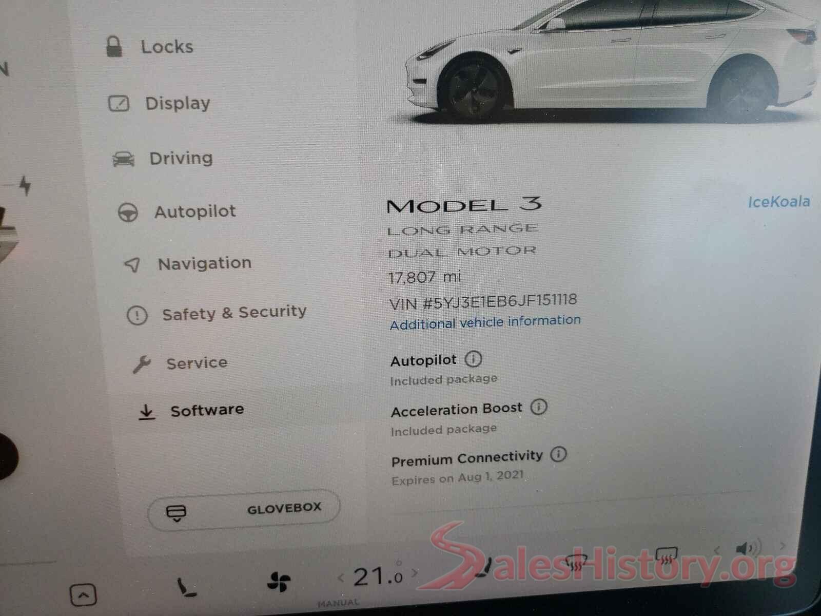 5YJ3E1EB6JF151118 2018 TESLA MODEL 3