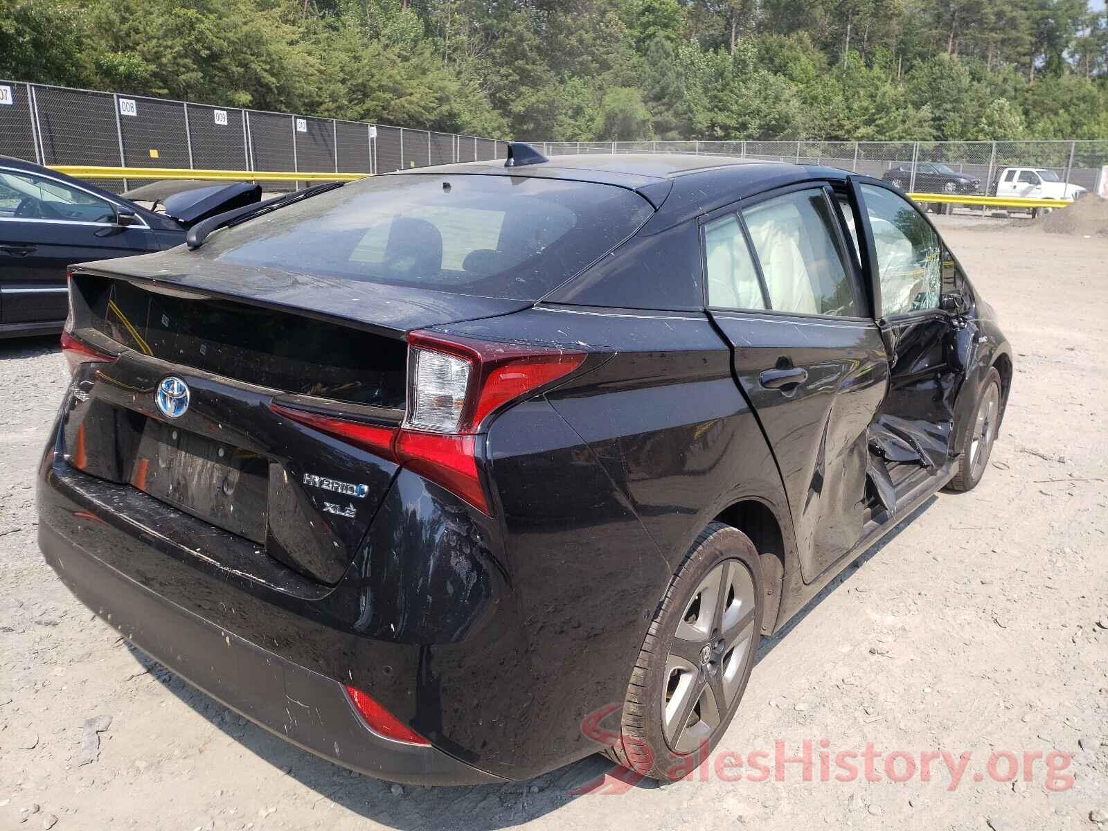 JTDKARFU2K3091469 2019 TOYOTA PRIUS