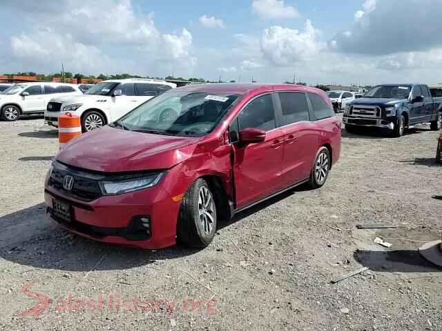 2025 HONDA ODYSSEY VIN 5FNRL6H68SB007972, damage close-up