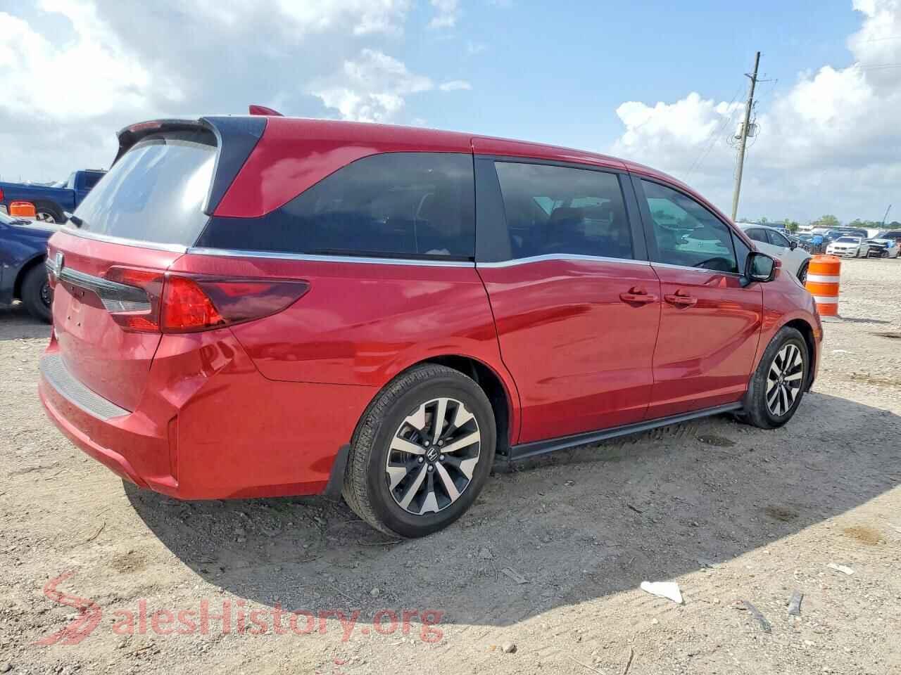2025 HONDA ODYSSEY VIN 5FNRL6H68SB007972, right side view