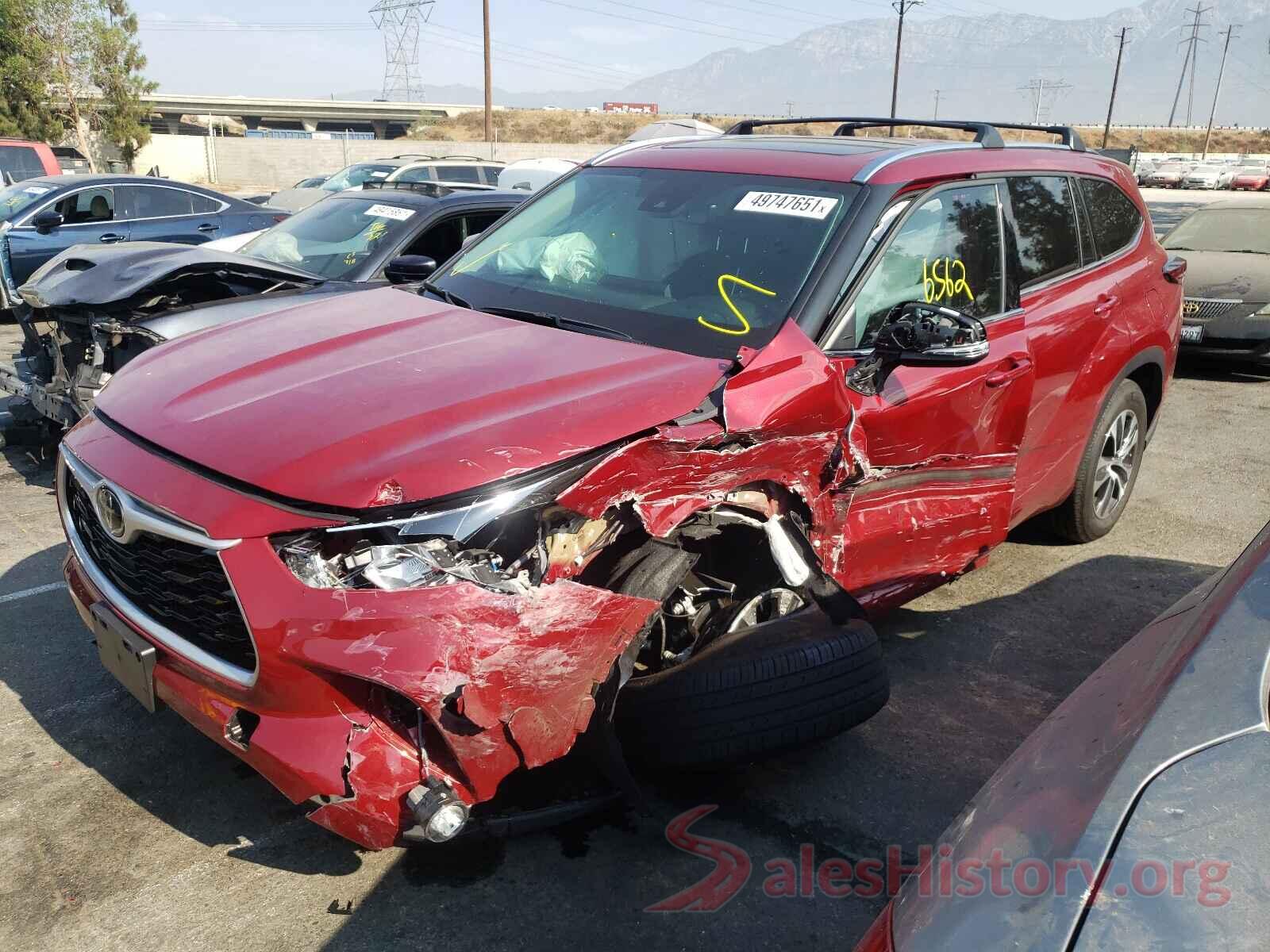 5TDHZRAH9LS508857 2020 TOYOTA HIGHLANDER