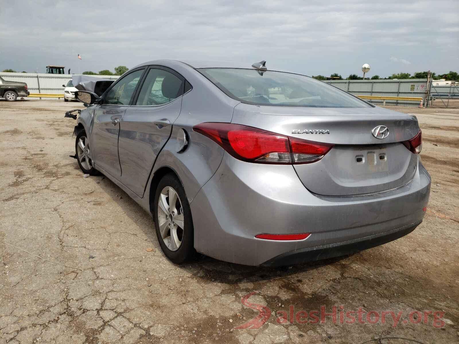 5NPDH4AE9GH767242 2016 HYUNDAI ELANTRA