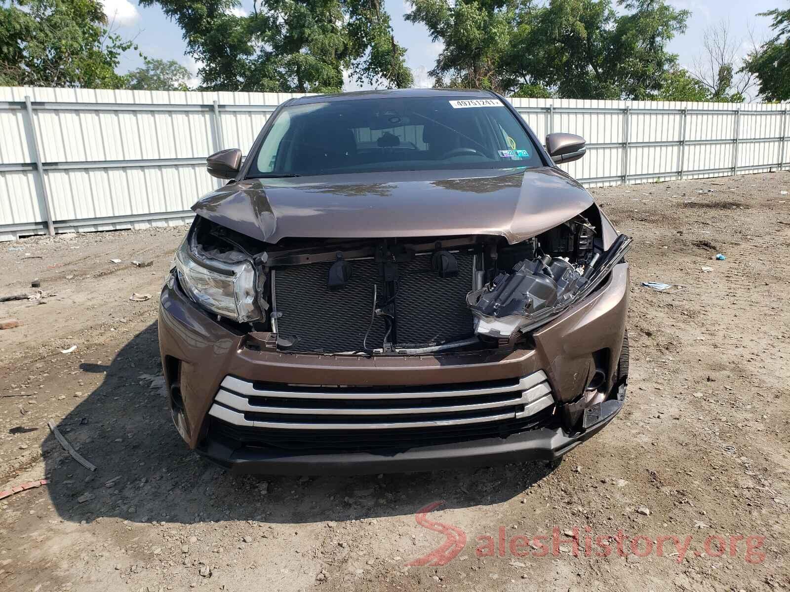 5TDBZRFHXKS981180 2019 TOYOTA HIGHLANDER