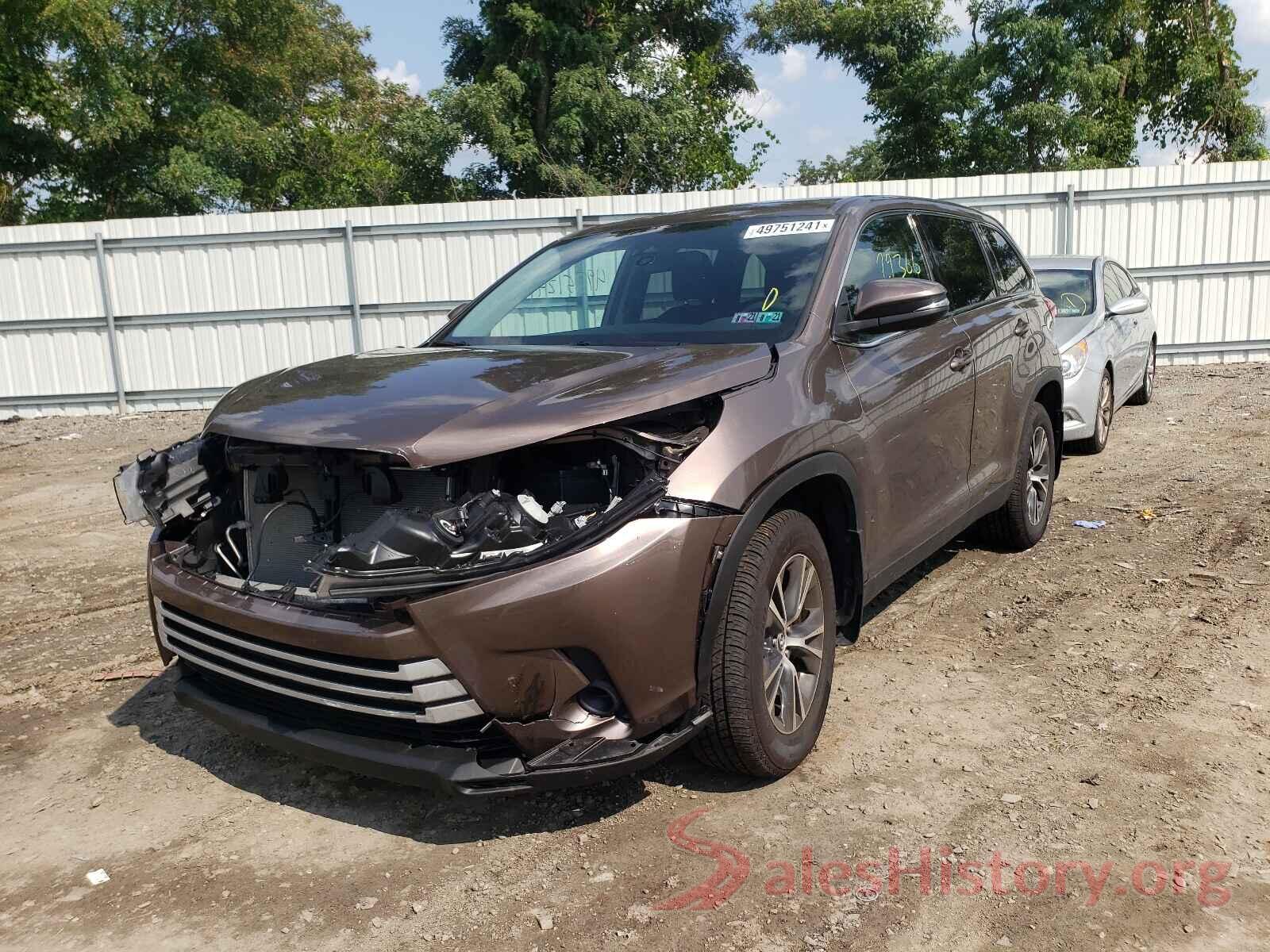 5TDBZRFHXKS981180 2019 TOYOTA HIGHLANDER