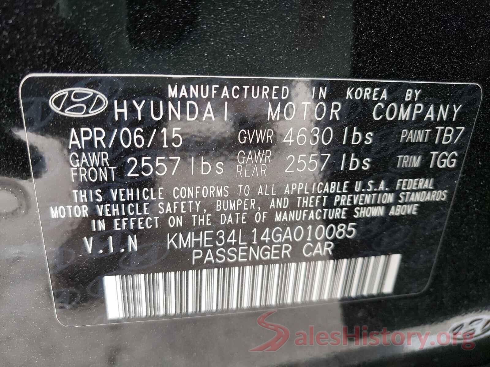 KMHE34L14GA010085 2016 HYUNDAI SONATA