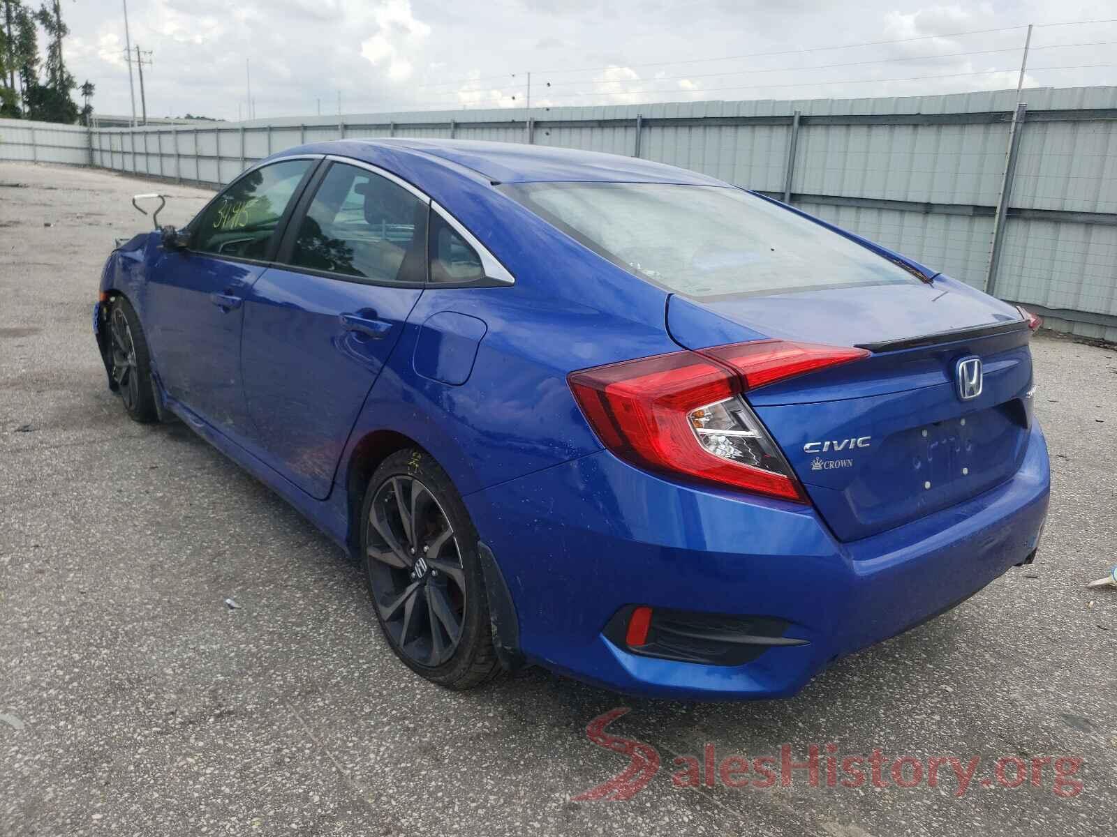 2HGFC2F85KH577536 2019 HONDA CIVIC