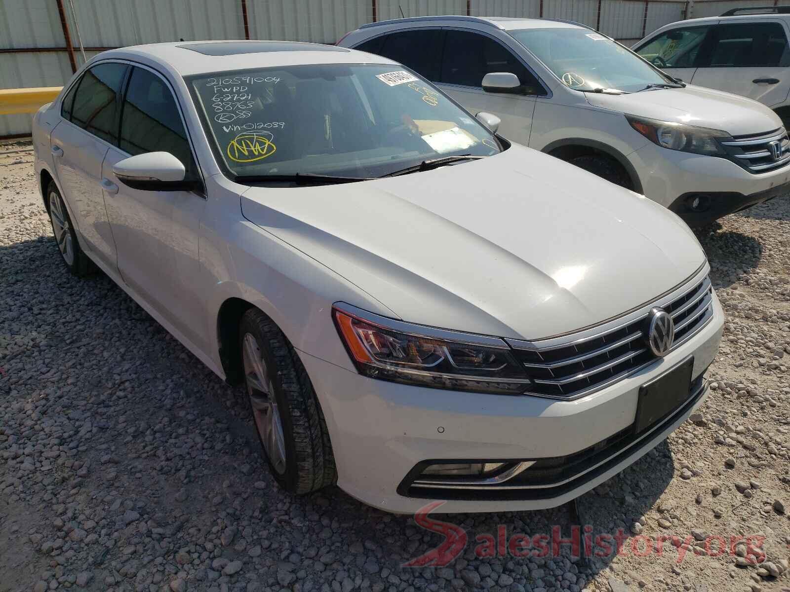 1VWBA7A32JC012039 2018 VOLKSWAGEN PASSAT