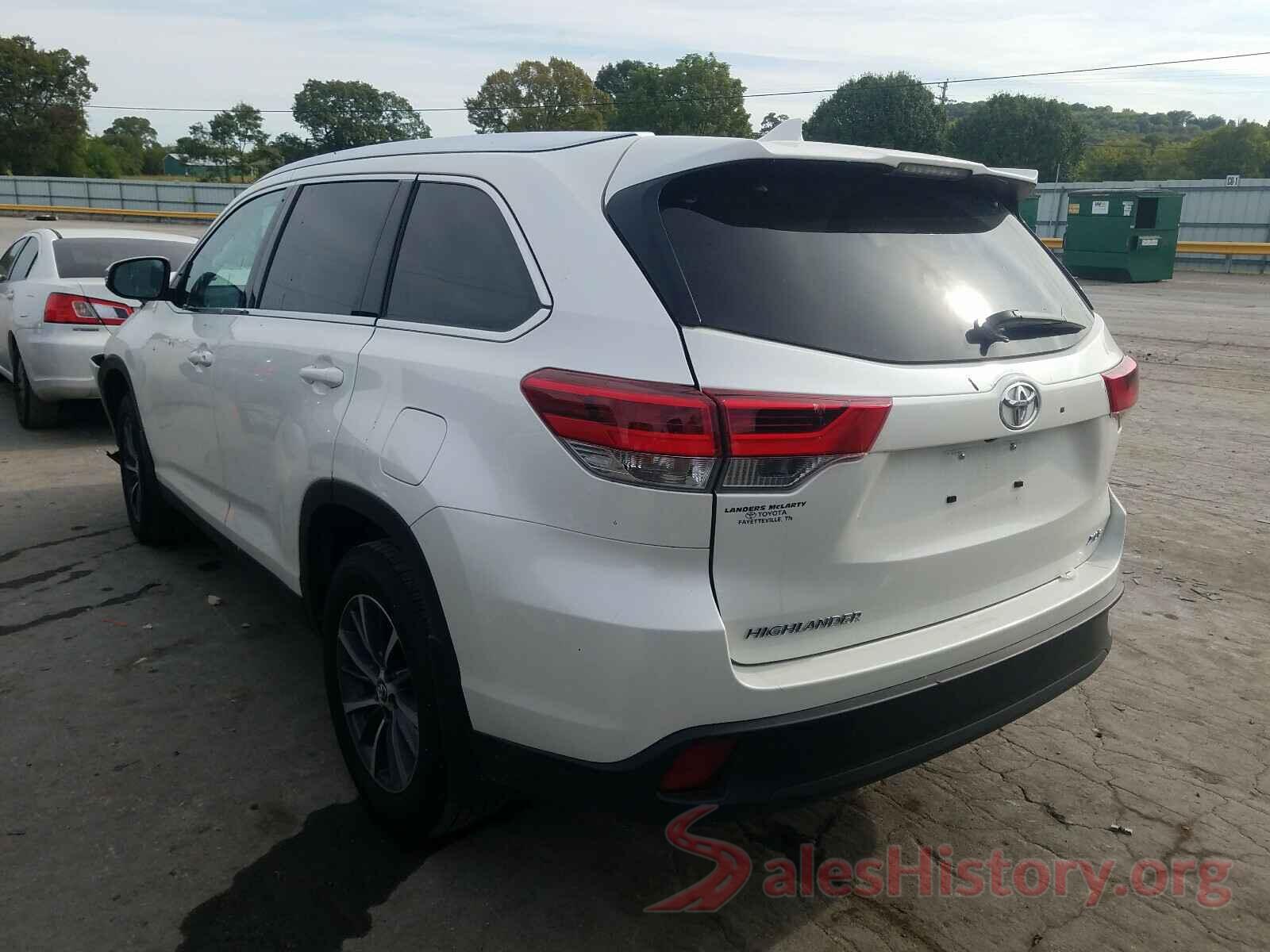 5TDKZRFH8KS349195 2019 TOYOTA HIGHLANDER