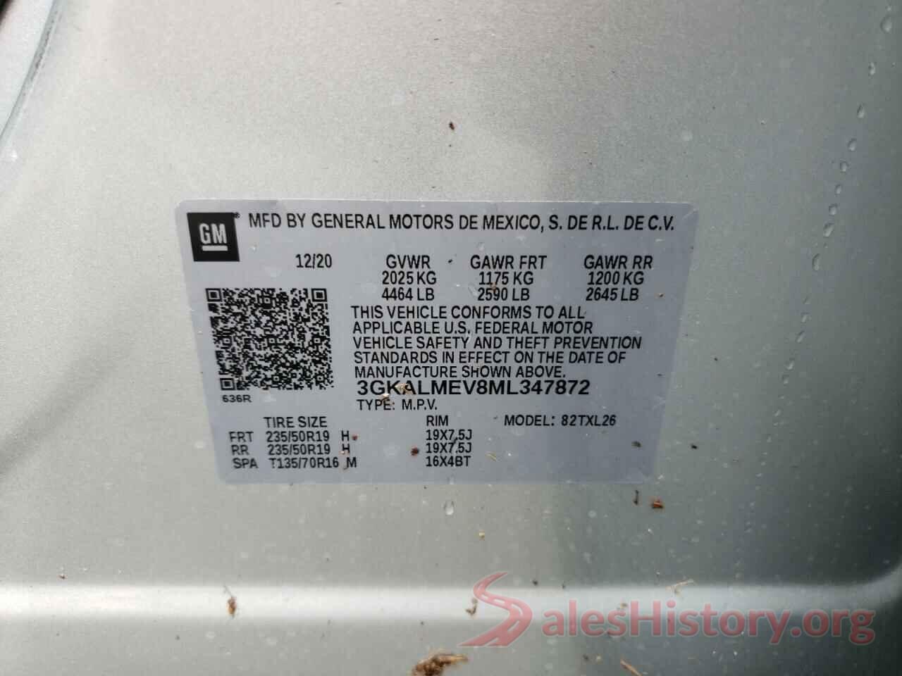 3GKALMEV8ML347872 2021 GMC TERRAIN