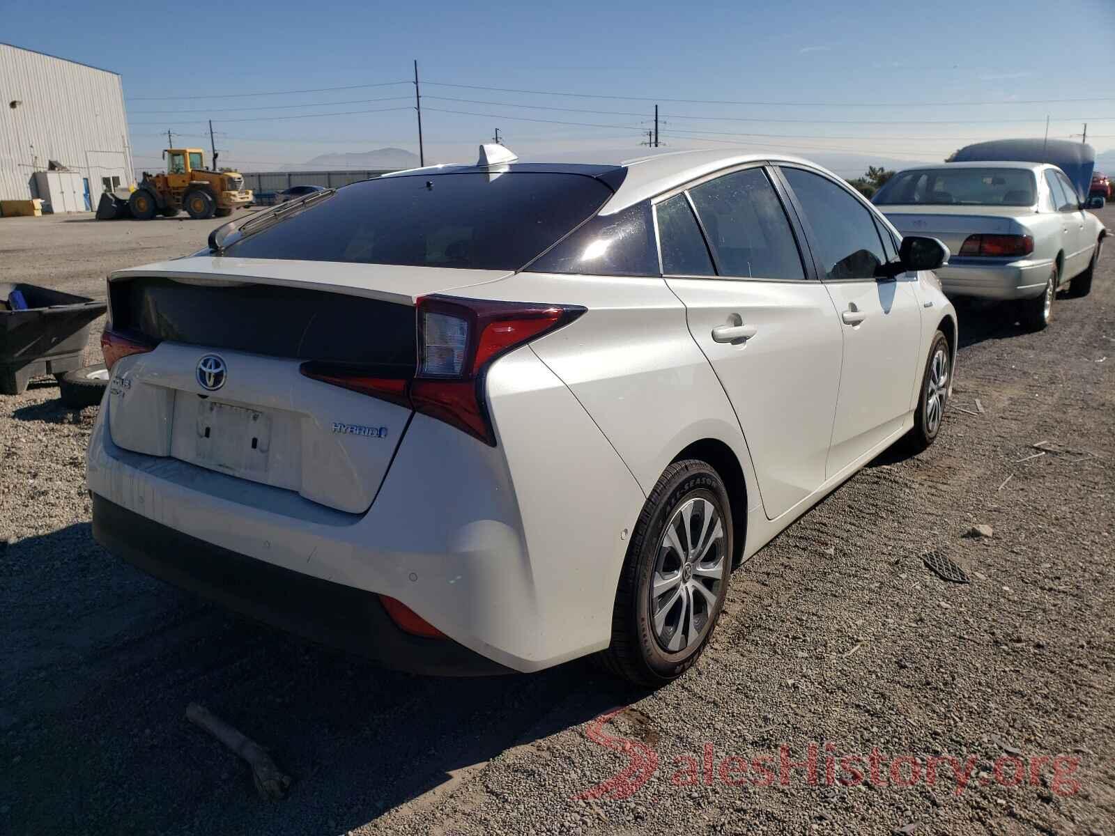 JTDL9RFU9L3016377 2020 TOYOTA PRIUS