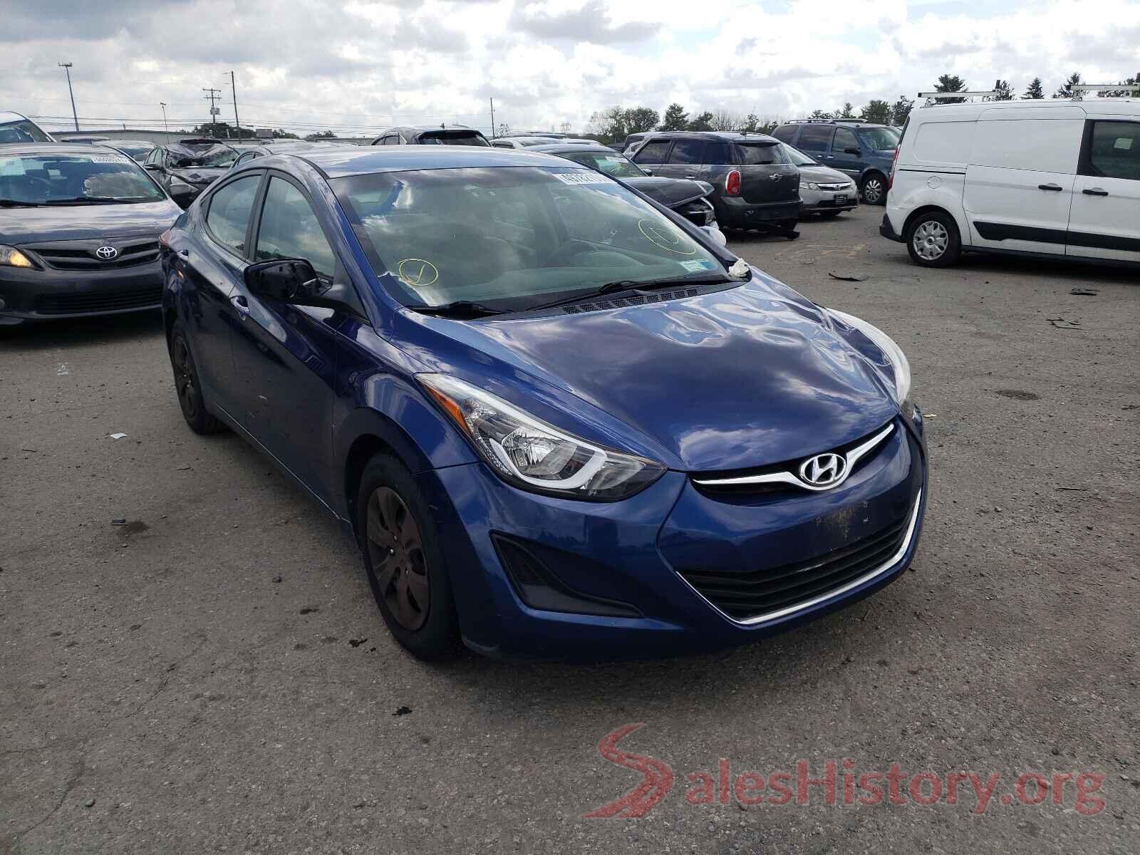 5NPDH4AEXGH752085 2016 HYUNDAI ELANTRA