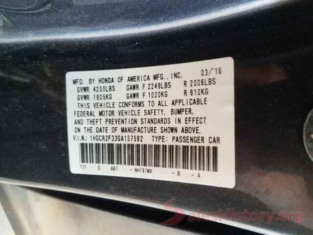 1HGCR2F33GA157592 2016 HONDA ACCORD