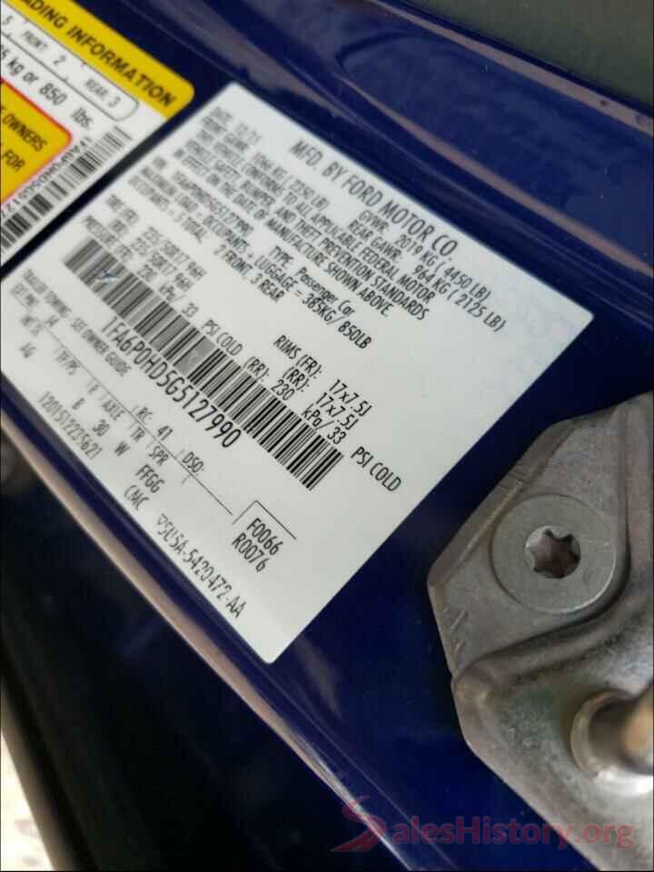 1FA6P0HD5G5127990 2016 FORD FUSION