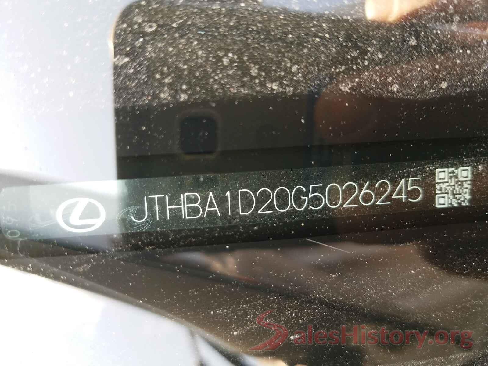 JTHBA1D20G5026245 2016 LEXUS IS