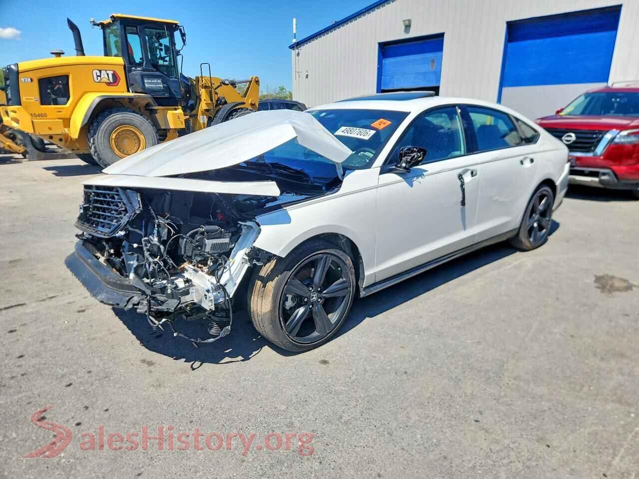 2025 HONDA ACCORD VIN 1HGCY2F75SA077810, front 3/4 view