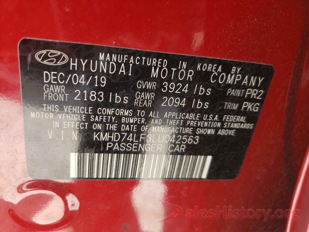 KMHD74LF3LU042563 2020 HYUNDAI ELANTRA