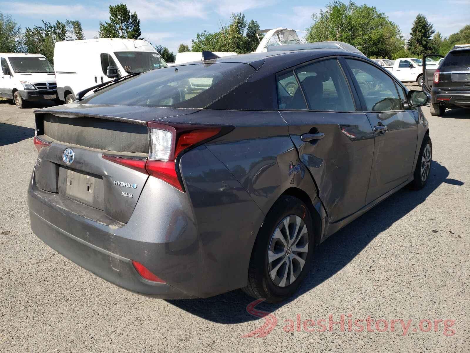 JTDL9RFU6K3003598 2019 TOYOTA PRIUS