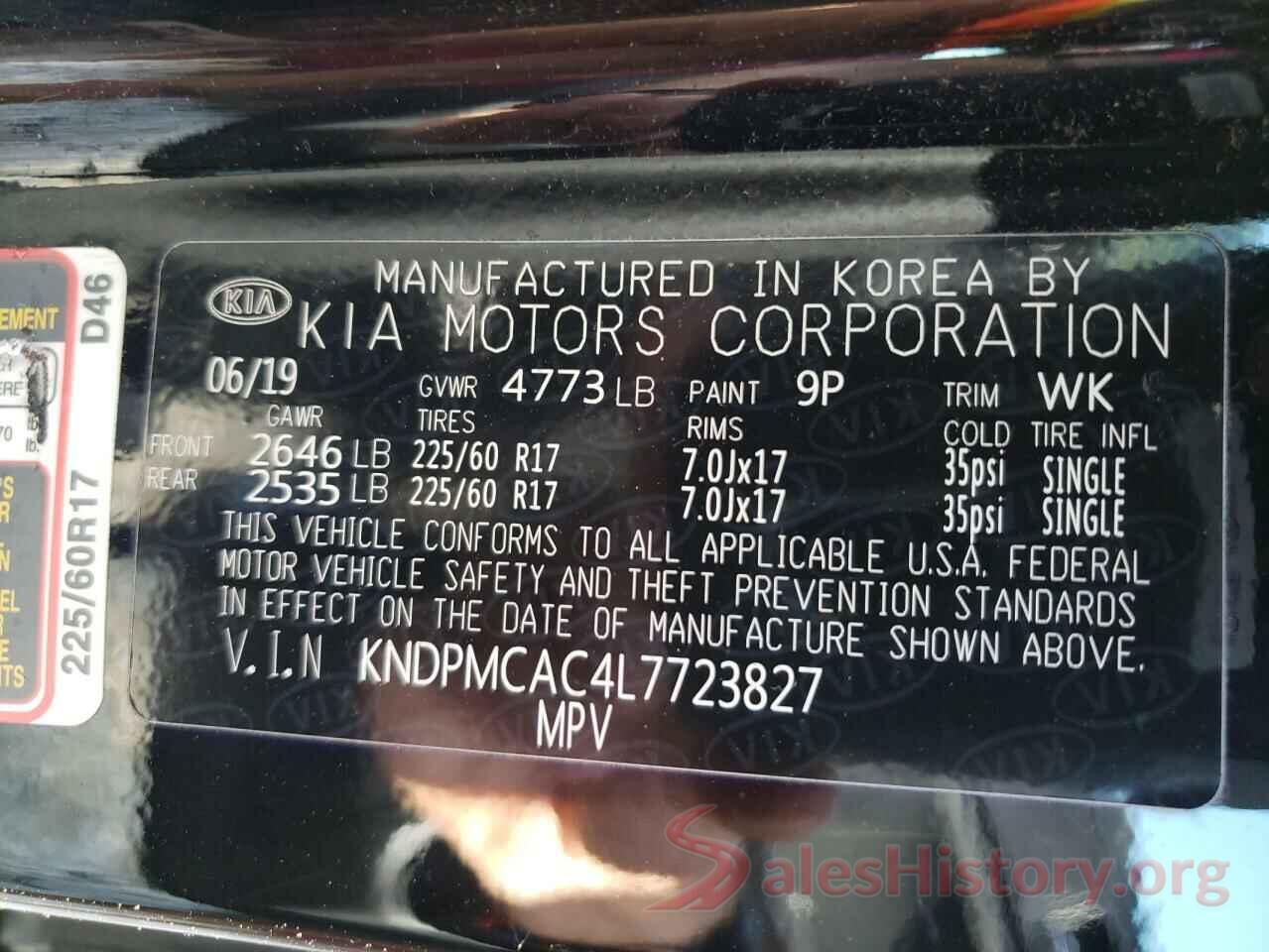 KNDPMCAC4L7723827 2020 KIA SPORTAGE