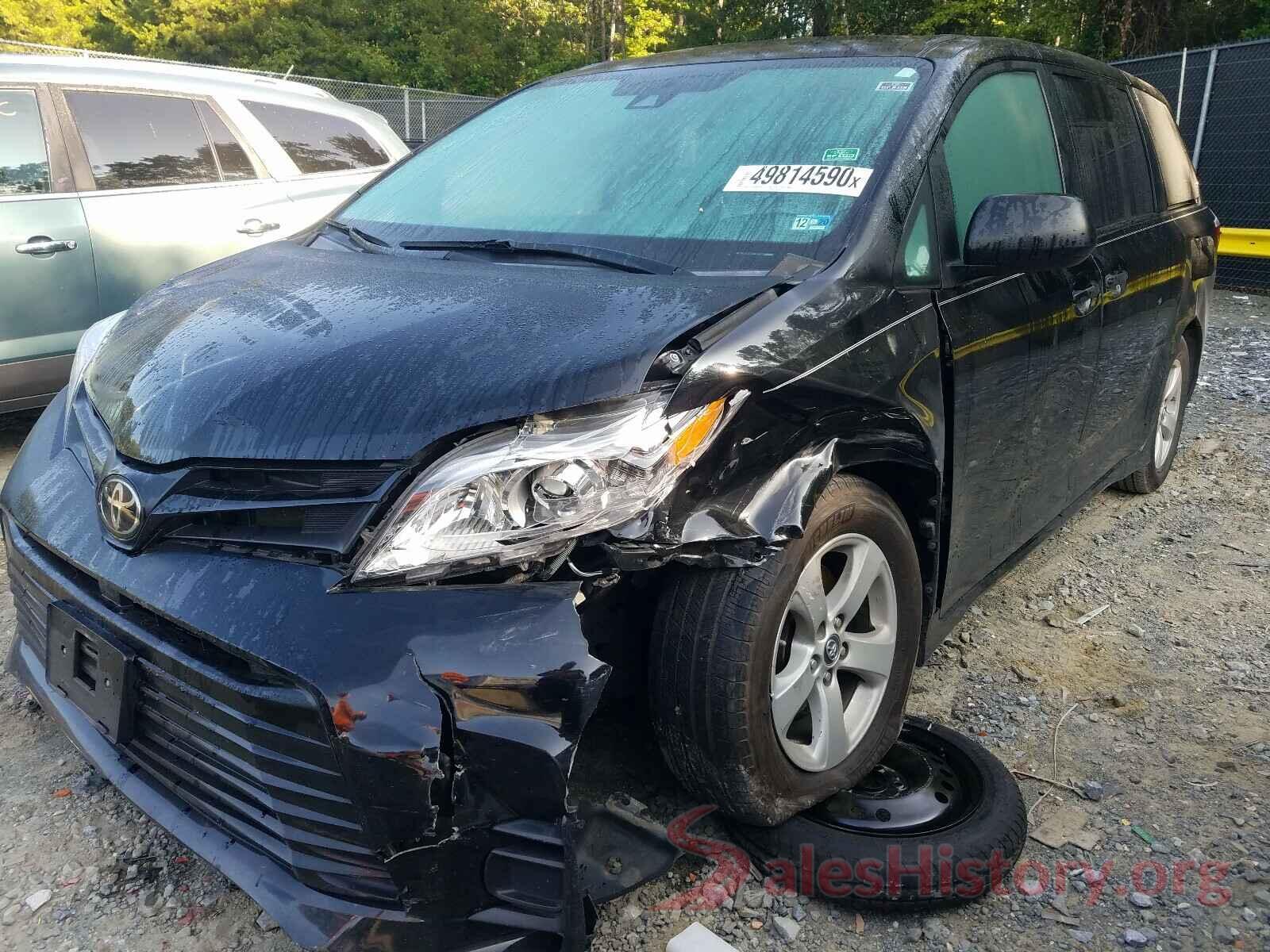 5TDZZ3DC7KS991197 2019 TOYOTA SIENNA