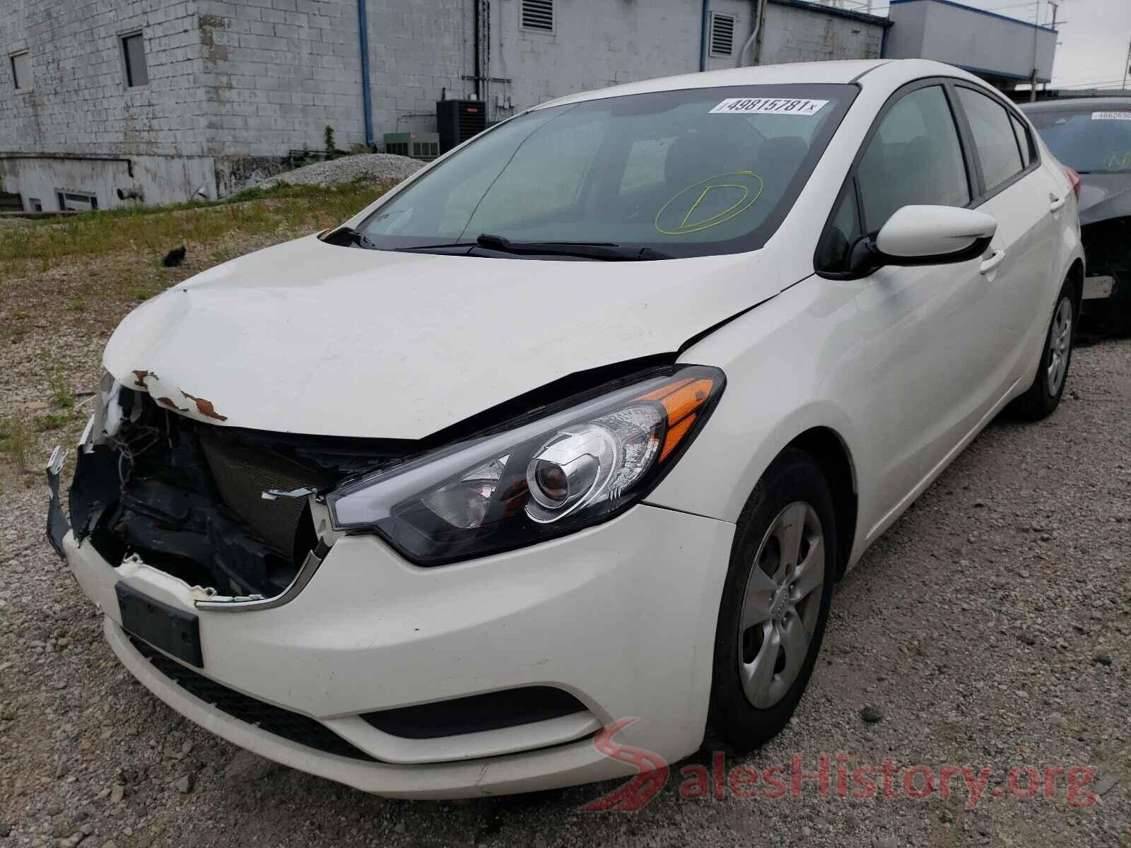 KNAFK4A68G5475744 2016 KIA FORTE