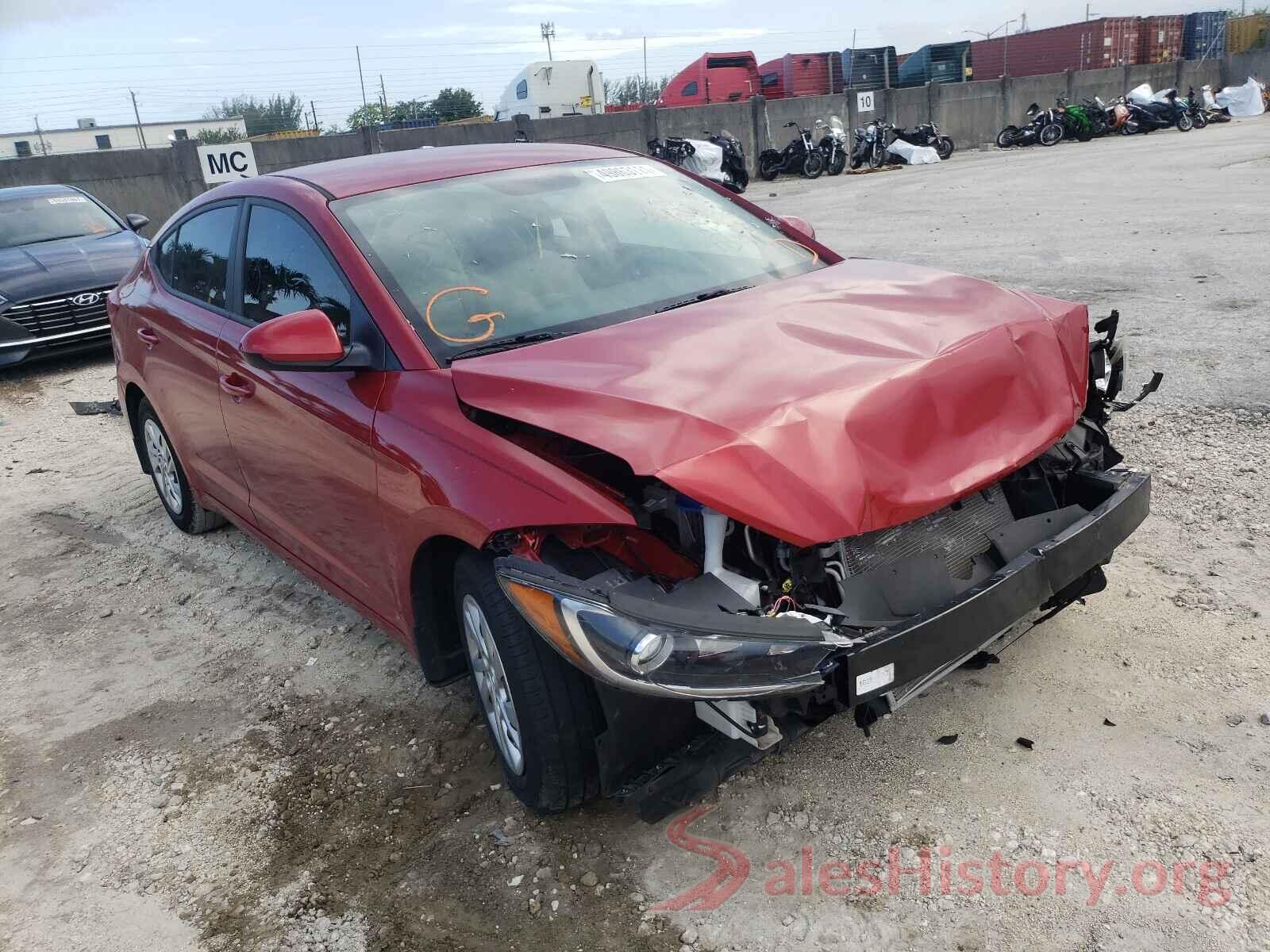 5NPD74LF7JH225427 2018 HYUNDAI ELANTRA